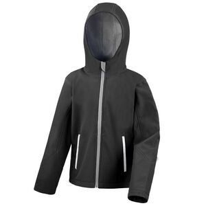 Result Core Childrens/Kids TX Performance Soft Shell Jacket / Black/Seal Grey